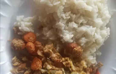 Spicy Korean Tuna and Rice Chompchae-Deopbap