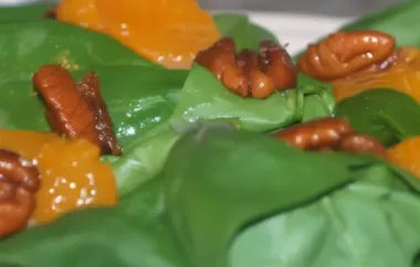 Spicy Mandarin Spinach Salad - A Refreshing and Healthy Dish