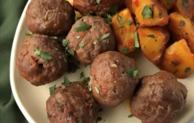 Spicy Merguez Meatballs with Couscous