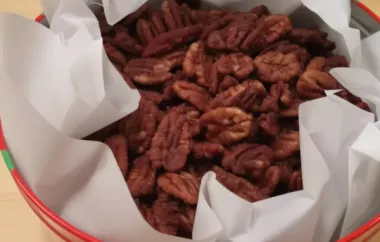 Spicy Microwave Nuts - Quick and Easy Snack Recipe