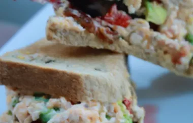 Spicy Pimento Cheese Sandwiches with Avocado and Bacon