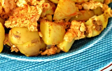 Spicy Potatoes and Scrambled Eggs: A Delicious and Hearty Breakfast Recipe