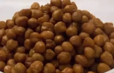 Spicy Roasted Garbanzo Beans - A Crispy and Flavorful Snack
