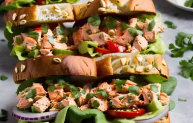 Spicy Salmon Salad Sandwiches - A Delicious and Healthy Meal