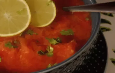 Spicy Tequila Lime Tomato Soup