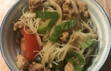Spicy Thai Drunken Noodles with Chicken