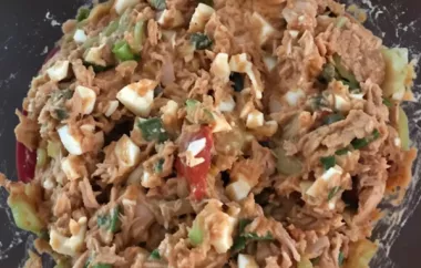 Spicy Tuna and Hummus Salad – A Healthy and Flavorful Dish