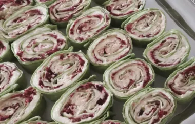 Spicy Turkey and Cranberry Pinwheels