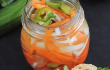 Spicy Vietnamese Quick Pickled Vegetables