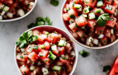 Spicy Watermelon Salsa: A Refreshing and Spicy Twist to Traditional Salsa