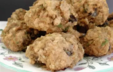 Spicy Zucchini Oatmeal Cookies