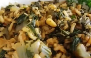 Spinach and Rice (Spanakorizo) - A Delicious Greek Dish