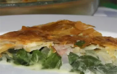 Spinach Pie with Pancetta