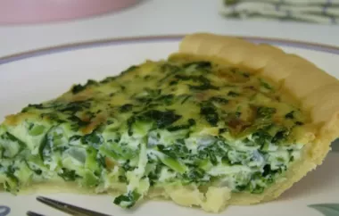 Spinach Quiche with Kid Appeal