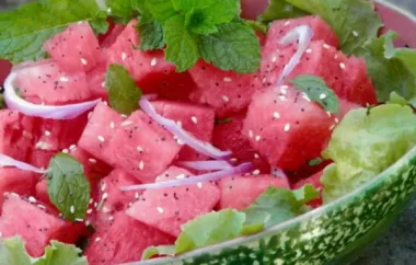 Spinach-Watermelon-Mint Salad