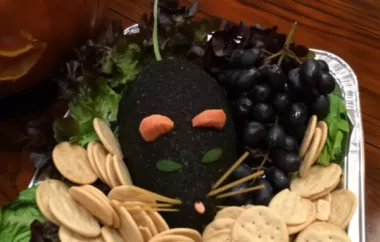 Spooky and Delicious Dead Man's Cheese Ball