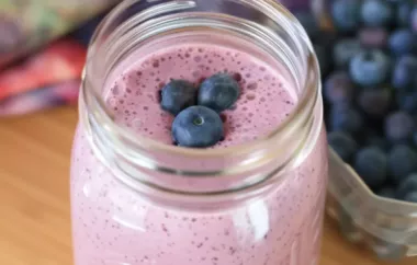 Start Your Day Right with This Nutritious Blueberry Smoothie