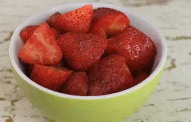 Strawberries with Balsamic Vinegar