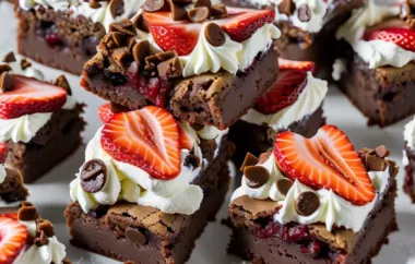 Strawberry Brownies - Delicious and Refreshing