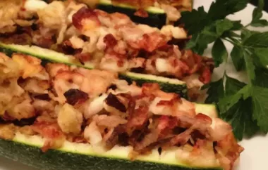 Stuffed Zucchini Shells