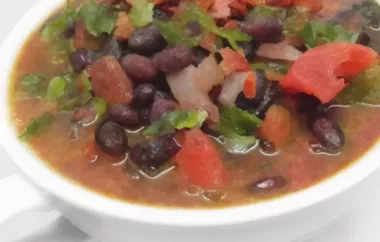 Stupendous Chipotle Black Bean Soup
