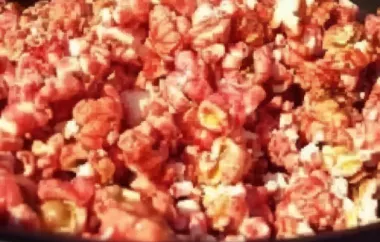 Sweet and Colorful Gelatin Flavored Popcorn Recipe