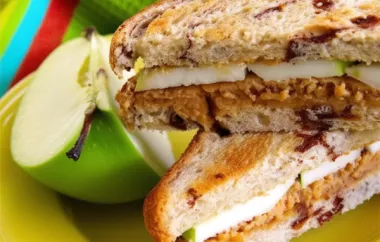 Sweet and Creamy Peanut Butter Apple Sandwich Recipe