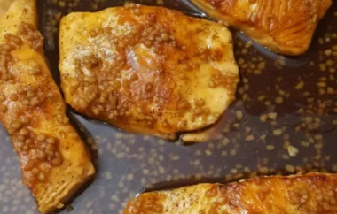 Sweet and savory honey garlic glazed salmon recipe