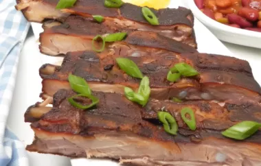 Sweet and savory ribs with a tropical twist