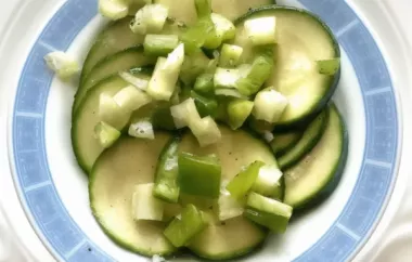 Sweet and Sour Zucchini Salad