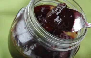 Sweet and Spicy Cherry Jam Recipe with a Twist of Red Wine