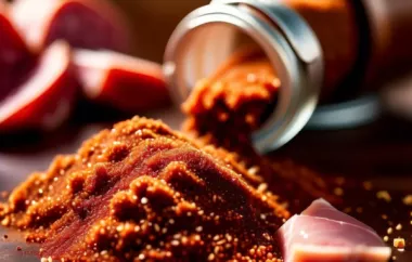 Sweet and spicy dry rub for a delicious ham