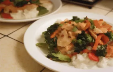 Sweet and Spicy Stir-Fry with Chicken and Broccoli