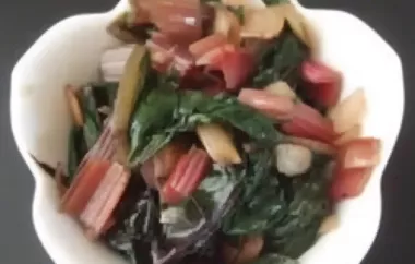 Sweet and Spicy Swiss Chard Recipe