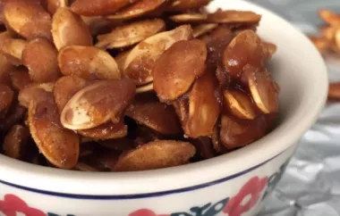 Sweet and Spicy Toasted Pumpkin Seeds