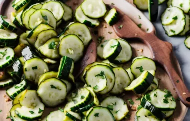 Sweet Chunk Zucchini Pickles Recipe