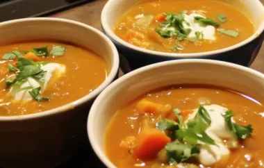 Sweet Potato, Carrot, Apple, and Red Lentil Soup Recipe