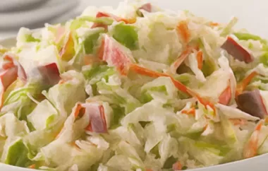 Sweet Tangy Apple Coleslaw - A Refreshing and Delicious Side Dish