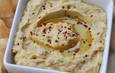 Tahini-less Hummus