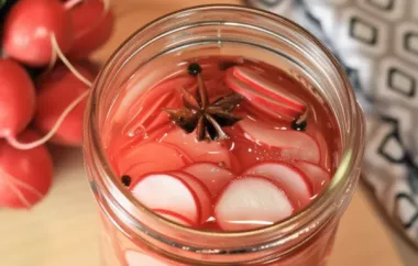 Tangy and Refreshing Quick Pickled Radishes