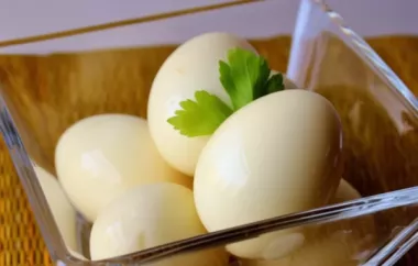 Tangy Pickled Eggs Recipe