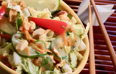 Tangy Thai Cabbage Salad - A Refreshing and Flavorful Dish