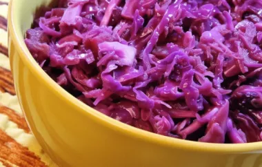 Tangy Warm Red Cabbage Dish with a Twist of Flavors