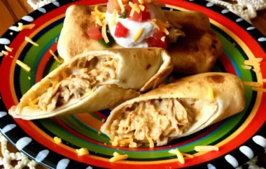 Tasty and Easy-to-Make Kid-Friendly Chicken Chimichangas