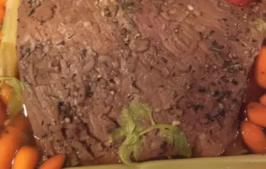 Tender and flavorful beef brisket cooked to perfection