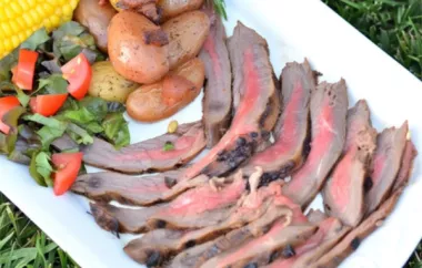 Tender and Flavorful Overnight Marinated Flank Steak Recipe