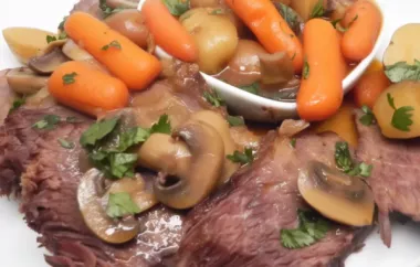 Tender and Flavorful Pressure Cooker Chuck Roast with Vegetables