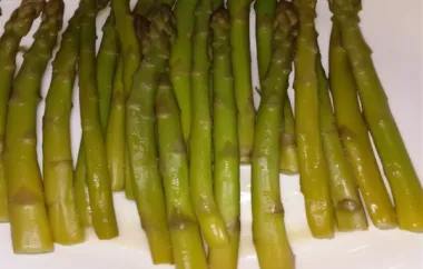 Tender and Flavorful Sous Vide Asparagus Recipe