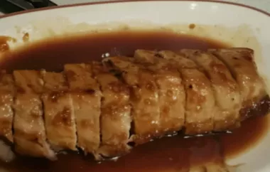 Tender and juicy pork tenderloin glazed with a sweet and tangy orange marmalade sauce