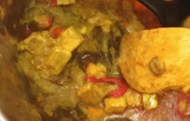 Thai Panang Curry with Baby Eggplants and Tofu